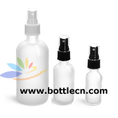 glass bottles frosted glass rounds bottle with fine mist sprayers